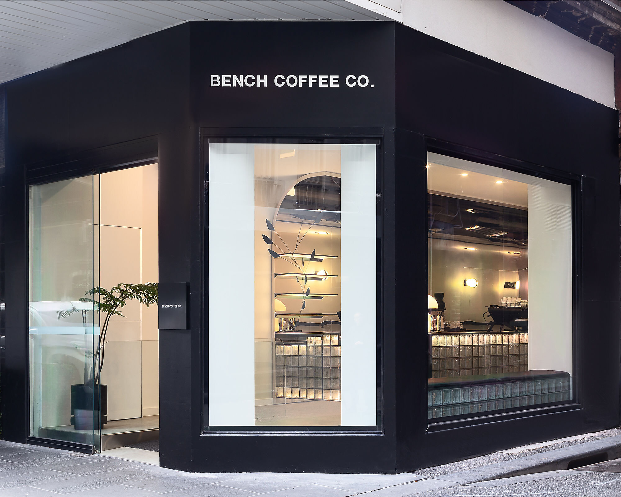 Interior photograph of Bench Coffee Co. by Nick Chen